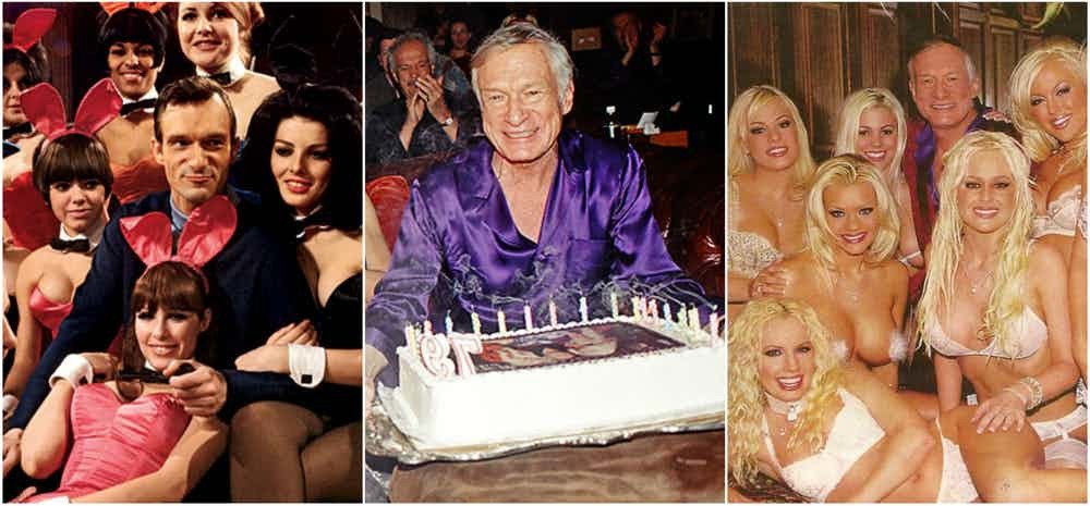 Pamela Anderson Delivers Playboy Mogul Hugh Hefner's Birthday Cake In The Nude