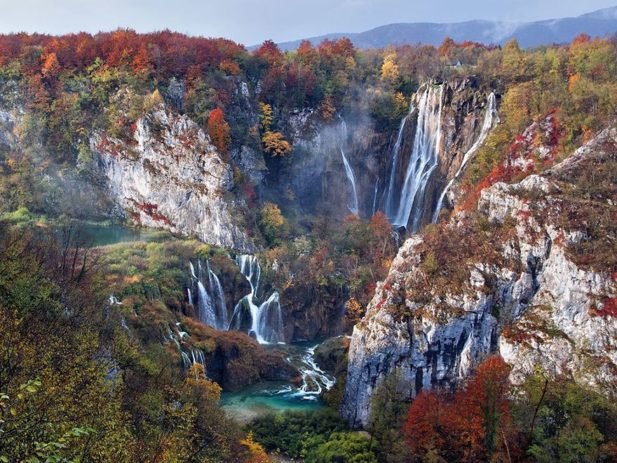Плитвицкие озера осенью, Хорватия