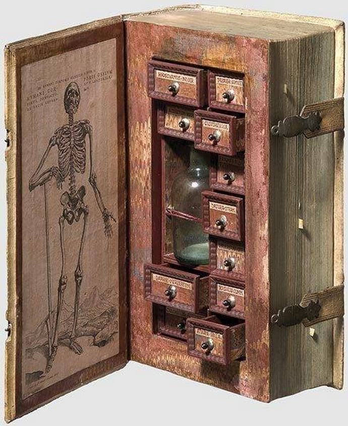 20. Секретная шкатулка для ядов, замаскированная под книгу, XVII век