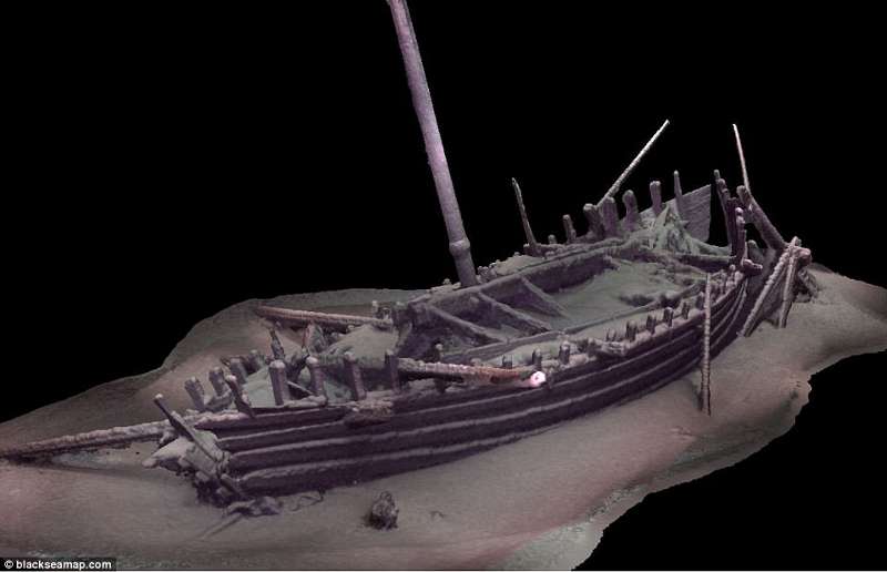 Кладбище кораблей древности на дне Черного моря