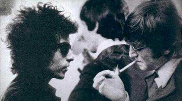 Боб Дилан игнорирует Джона Леннона, 1965.