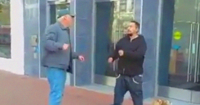 дал отпор уличному хулигану