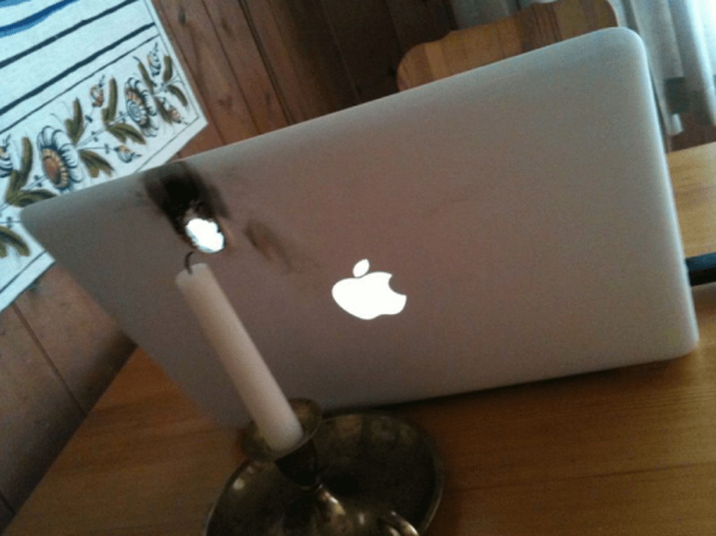 Распорядился MacBook’е не очень, самому пользователю, наверное, противно? Жалкое зрелище!