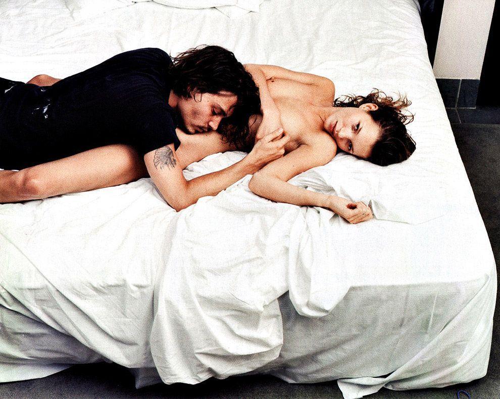 9. Джонни Депп и Кейт Мосс, 1994 год.