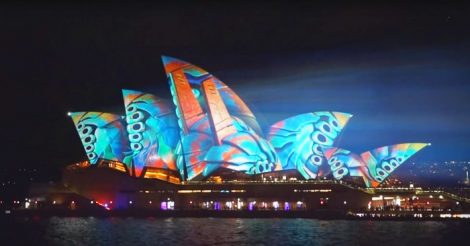 световое шоу в Сиднее
