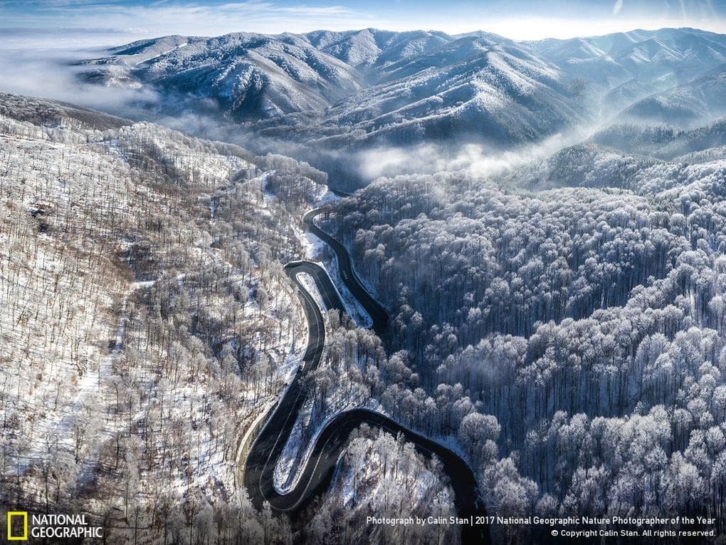 «Зима в Трансильвании», участник в категории «Аэрофотоснимок»