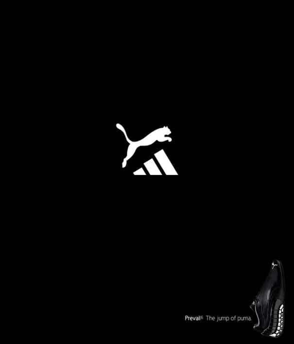8. Puma. Ниже логотип Adidas