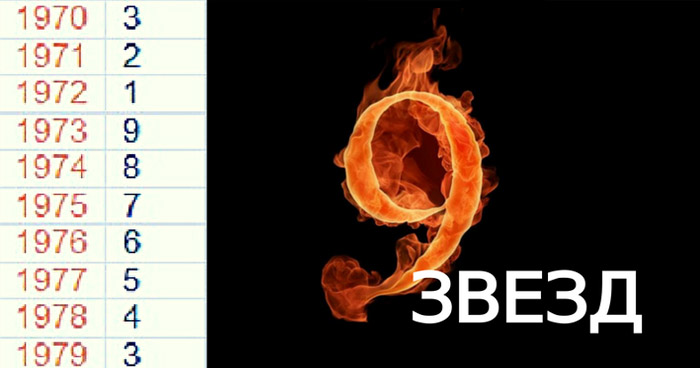 9 звезд
