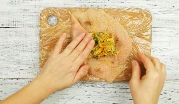 Фаршированная куриная грудка
