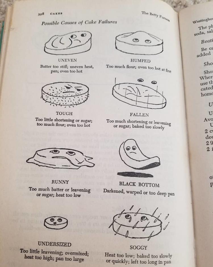 Иллюстрации из старой поваренной книги объясняют, чем «жесткий» пирог отличается от «мокрого» и как это готовить.