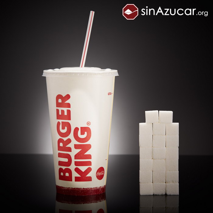 Большой стакан кока-колы в Burger King.