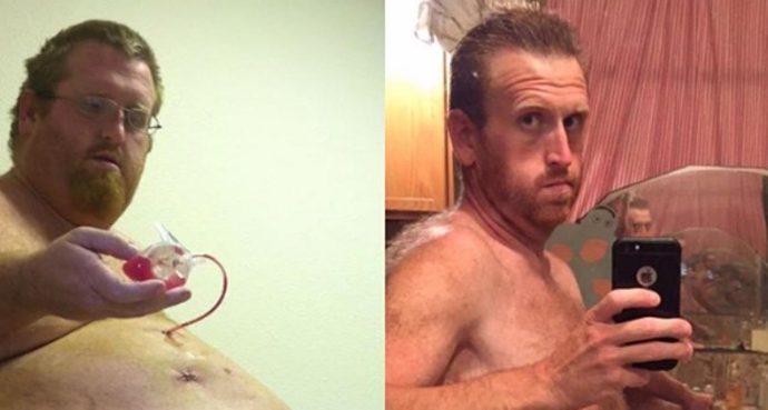 мужчина решил похудеть