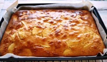 простой яблочный пирог