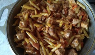 макароны с мясом