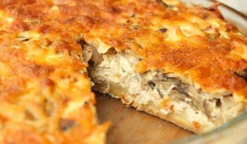 Песочный пирог с курицей