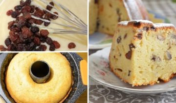 кекс на кефире с изюмом