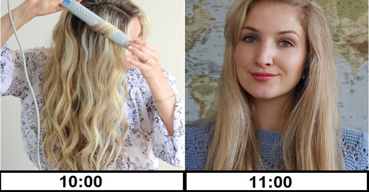 укладка держится час