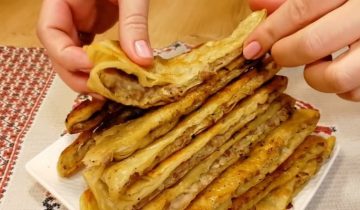 Слоеные лепешки с фаршем