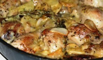 Сочная курочка с ряженкой в духовке