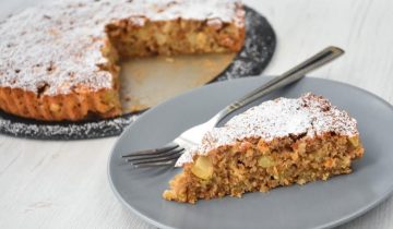 Овсяный пирог с яблоками