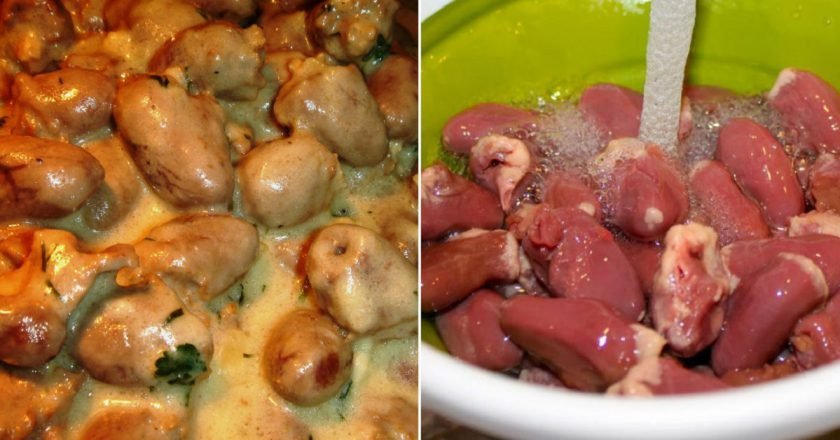 Куриные сердечки в духовке