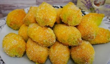 Лимонное печенье с орехами