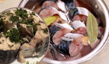 Скумбрия в лимонном рассоле