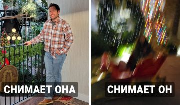 девушки фотографируют парней
